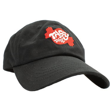 Taffy Town Dad Hat - Black Dad Hat with Embroidered Red Taffy Town Logo